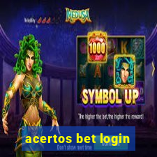 acertos bet login